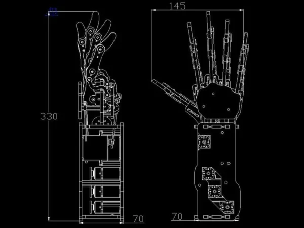 Bionic Robot Palm Arm